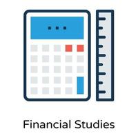 Trendy Finance Studies vector