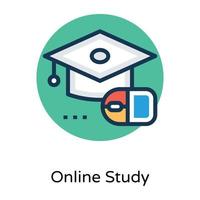 Trendy Online Degree vector