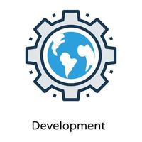 Trendy Global Setting vector