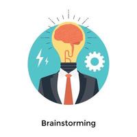 Trendy Brainstorming Concepts vector