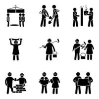 Pack of Construction Builders Glyph Vector Icons