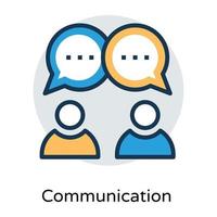 Trendy Communication Concepts vector