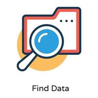 Trendy File Searching vector