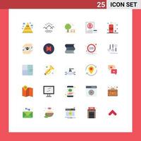 25 Universal Flat Colors Set for Web and Mobile Applications planning develop bench coding baloon Editable Vector Design Elements