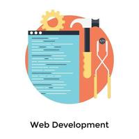 Trendy Web Development vector