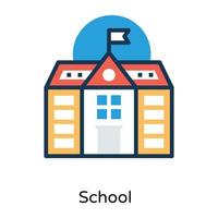 Trendy Academic Building vector