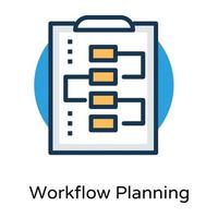 Trendy Procedure Planning vector