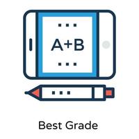 Trendy Result Grades vector