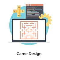 Trendy Game Development vector