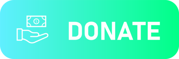 donera ikon i lutning färger. donation tecken illustration. png