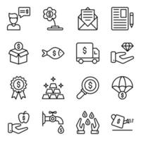 paquete de iconos de vector de negocios