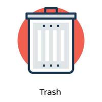 Trendy Recycle Bin vector