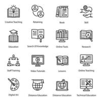 Pack of Education Line Vector Icons