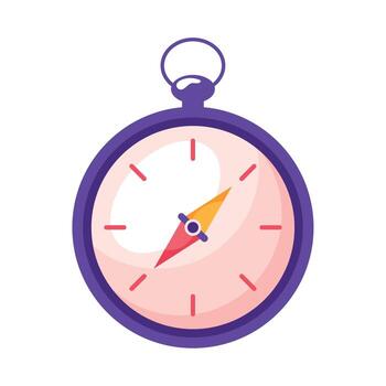 compass guide device tech vector