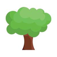 leafy tree plant forest vector