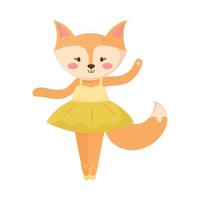 fox ballet dancer vector