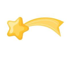 golden shooting star vector