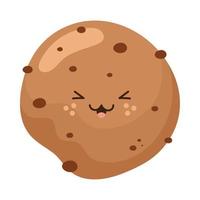 sweet cookie kawaii character vector