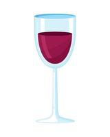 fresh wine red cup vector