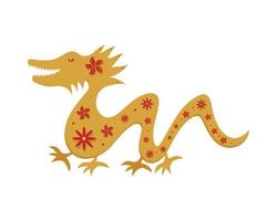 dragon chinese zodiacal animal vector