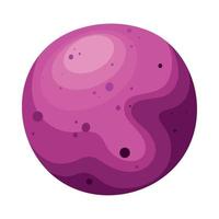 planet purple space outer vector