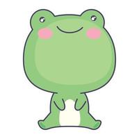 cute toad animal vector