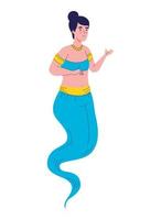 cute mermaid fairytale vector