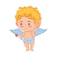 cupid angel with arrow vector