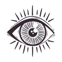 esoteric eye human symbol vector