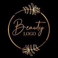 elegant logo for hair or beauty salon vector