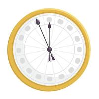 golden time clock watch vector