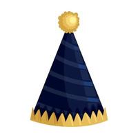 blue party hat vector