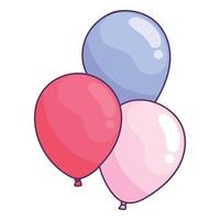 balloons helium floating vector