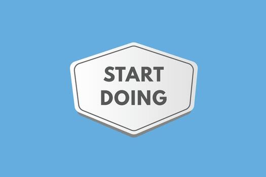 empezar a hacer botón de texto. empezar a hacer signo icono etiqueta pegatina web botones vector