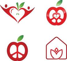 Love hearts icon vector in modern flat style
