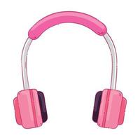 pink headset device vector