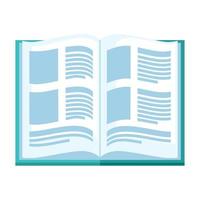 biblioteca abierta de libros de texto vector