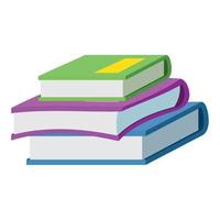 pile text books library vector