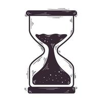 hourglass sand timer vector