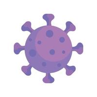 covid19 virus particle purple vector