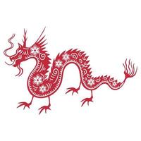 dragon chinese zodiac animal vector