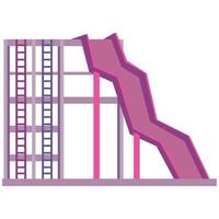 purple playground slide vector