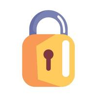 safe secure padlock vector