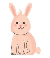 cute rabbit animal vector