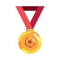 premio de medalla de deporte de fútbol vector
