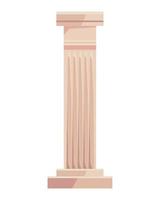 columna de cultura griega vector