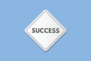 success text Button. success Sign Icon Label Sticker Web Buttons vector