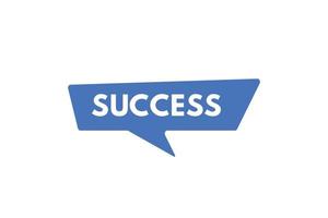 success text Button. success Sign Icon Label Sticker Web Buttons vector