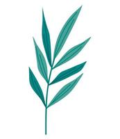 branch with leaves vector