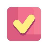 check symbol icon vector